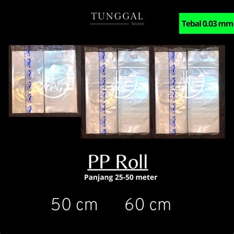 Jual Plastik Pp Roll Cap Jet Panjang Meter Tebal Mm