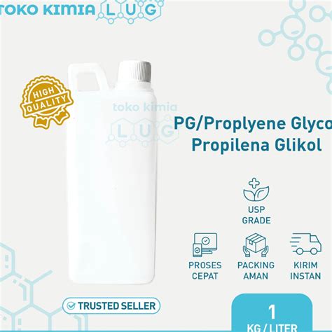 Jual Zu Propylene Glycol Propilena Glikol PG USP Food Grade 1 Liter Kg