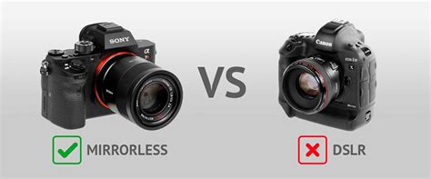 Mirrorless Vs DSLR Cameras Comparison Mirrorless Vs Dslr Dslr Camera