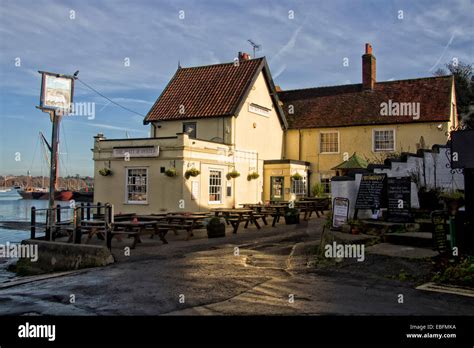 The Butt And Oyster Public House Pin Mill River Orwell Suffolk UK