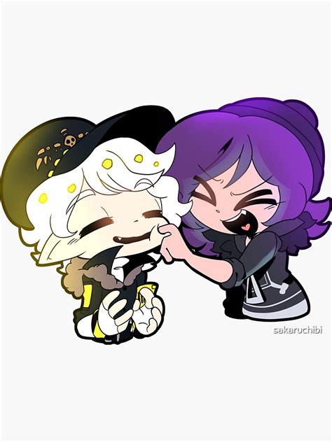 Human N And Uzi Sticker For Sale By Sakaruchibi Redbubble