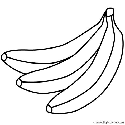 Banana Coloring Pages