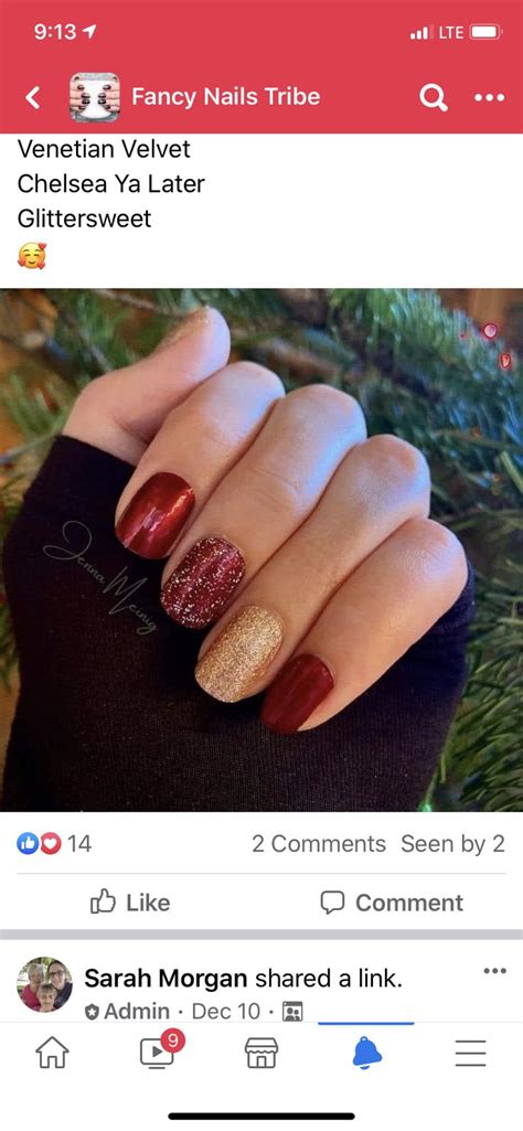 Christmas Gel Nails Autumn Nails Color Street Nails Mani Pedi Red