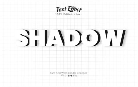 Premium Vector 140 Shadow Text Effect