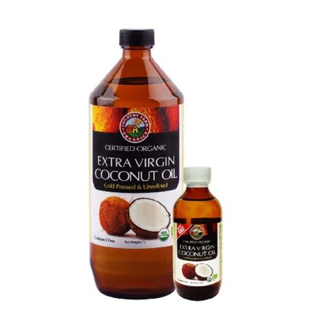 Country Farm Certified Organic Extra Virgin Coconut Oil 1L 100ML