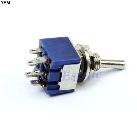 Pcs Toggle Switch A Vac Pin Dpdt On On Mini Toggle Switch