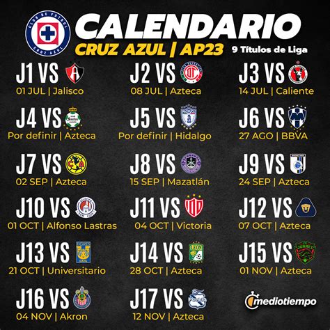 Calendario De Cruz Azul Kelli Madlen