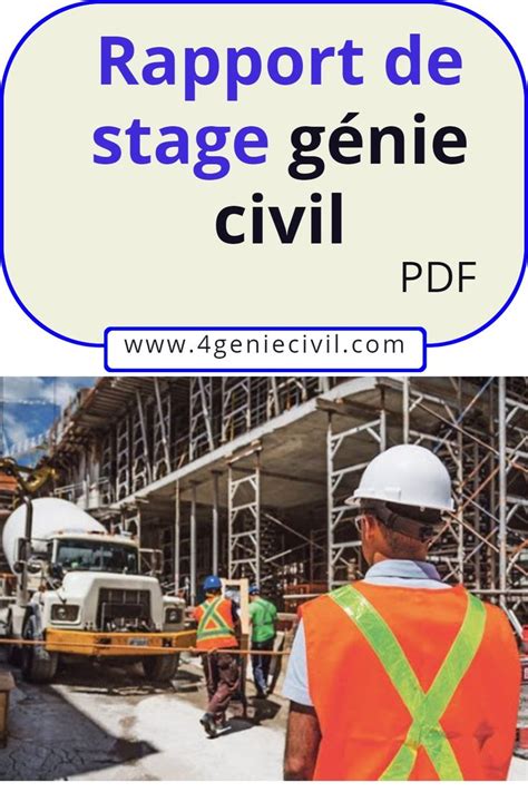 Rapport De Stage Génie Civil Exemple De Rapport Génie Civil Stage