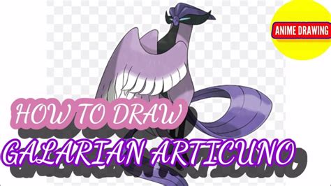 HOW TO DRAW GALARIAN ARTICUNO FROM POKEMON ANIME DRAWING ASSEMBLY