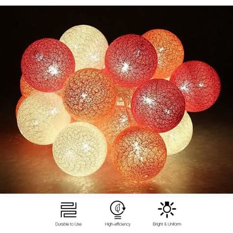 Guirlande Lumineuse Led Int Rieur Pile Lumiere D Coration Chambre