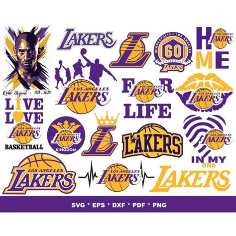 Lakers Svg Kobe Svg La Lakers Svg Los Angeles Laker Svg Nb Inspire Uplift