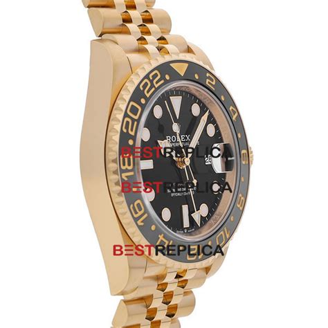 Rolex Gmt Master Ii Jubilee K Yellow Gold Swiss Replica