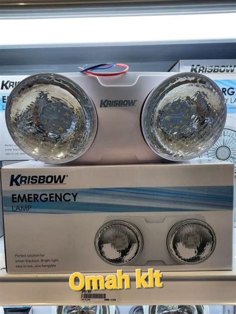 Emergency Lamp Krisbow Twin Spot W Lampu Darurat Krisbow Recharge