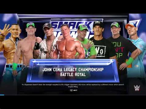 Wwe K John Cena Legacy Championship Match Youtube