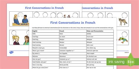 French Greetings Worksheet | Language | Twinkl - Twinkl