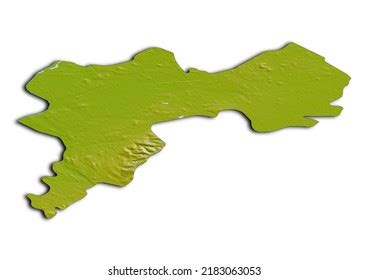 County Offaly Ireland Map Shaded Relief Stock Illustration 2183063053 | Shutterstock