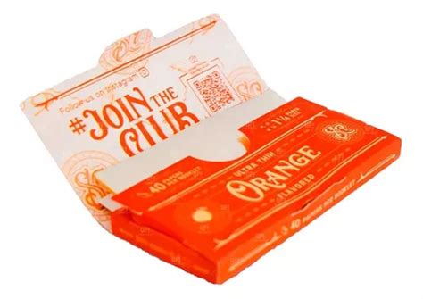 Papel Para Armar Sativa Club Celulosa Saborizadas Naranja