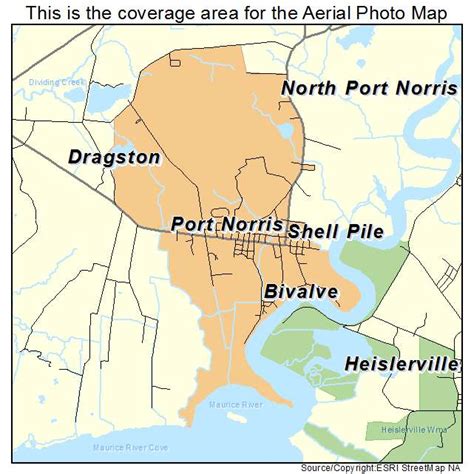 Aerial Photography Map Of Port Norris Nj New Jersey