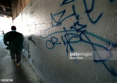 Graffiti symbolizing CRIPS, a major West Coast street gang, was... News ...