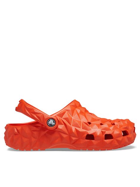 Klapki Crocs Classic Geometric Clog Czerwony App Eobuwie Pl