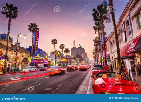 Hollywood Los Angeles Foto Editorial Imagem De Hollywood 67963406