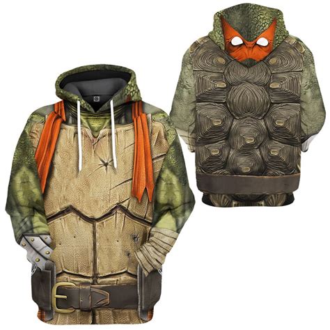 Michelangelo TMNT Mike Mikey Orange Cosplay Costume Hoodie Sweatshirt T ...