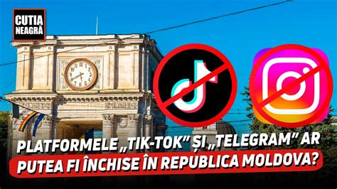 Platformele TIK TOK și Telegram ar putea fi închise în Republica