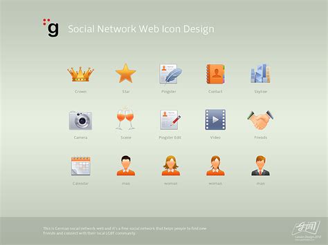 社交网站icon设计gaolewen 站酷zcool