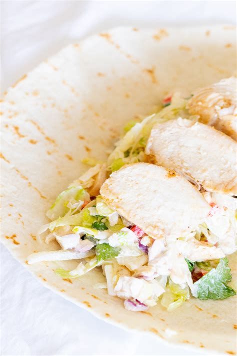 Easy Chicken Wrap Recipe Julie Blanner