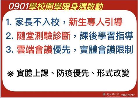 新北9月開學以實體授課為原則 有確診改線上、分流授課 生活 自由時報電子報