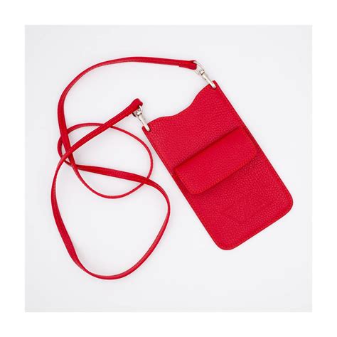 Pochette De T L Phone En Cuir Rouge Rouge Rouge Aallard De Meg Ve