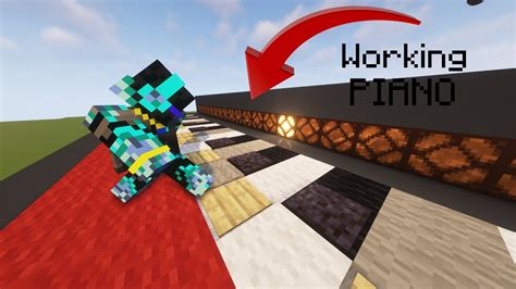 How To Build A Working Piano In Minecraft Youtube