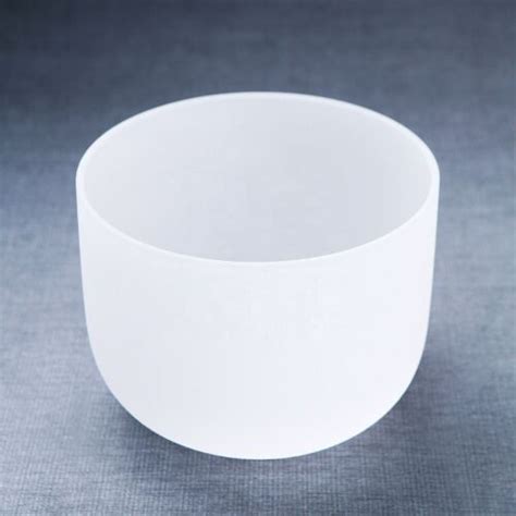 8 F Note Heart Chakra 432hz Frosted Quartz Crystal Singing Bowl Sound