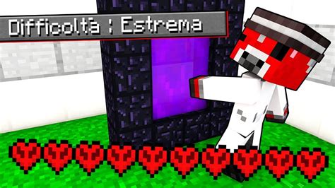 Entriamo Nel Nether Su Minecraft A Difficolt Estrema Youtube