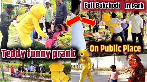 Teddy Bear Prank On Park Teddy Funny Prank On Angry Girl 😜 ️ Funny