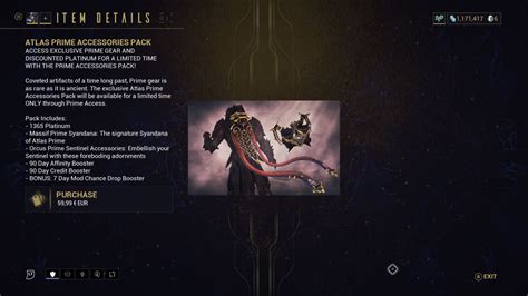 Screenshot Of Warframe Atlas Prime Access Accessories Pack Xbox One