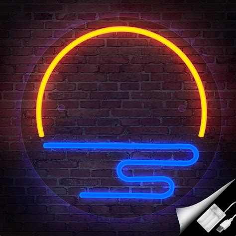 Amazon ATOLS Sunset Neon Sign For Wall Decor Battery Or USB