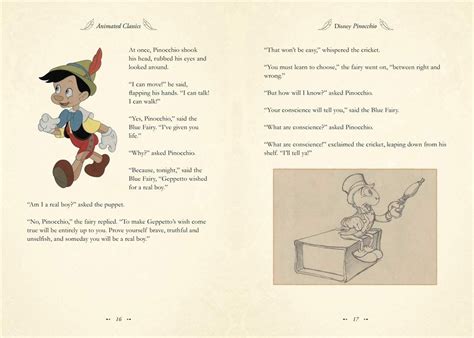 Pinocchio Disney Animated Classics A Deluxe Gift Book Of The Class