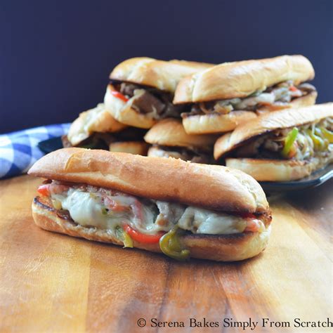 Philly Cheesesteak Sandwiches #SundaySupper | Serena Bakes Simply From Scratch