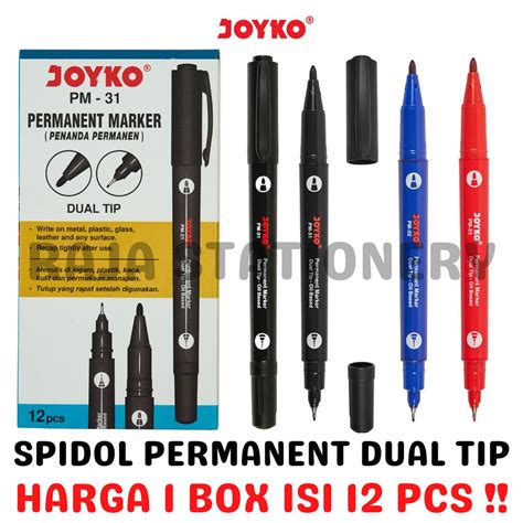 Jual Joyko Permanent Marker Spidol Permanen Joyko Hitam Biru Merah