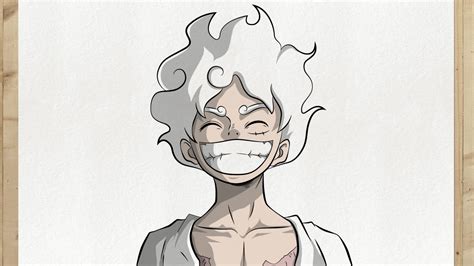 Como desenhar Luffy Gear 5 de One Piece passo a passo FÁCIL e RÁPIDO