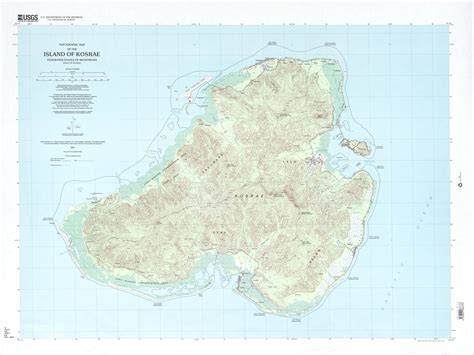 Kosrae Micronesia Map