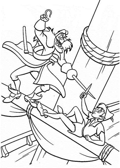 Peter Pan Para Colorear Imprimir E Dibujar Coloringonly