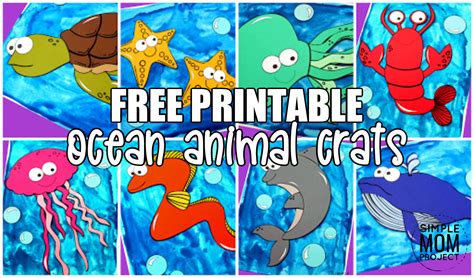 Ocean Animal Crafts for Kids - Simple Mom Project