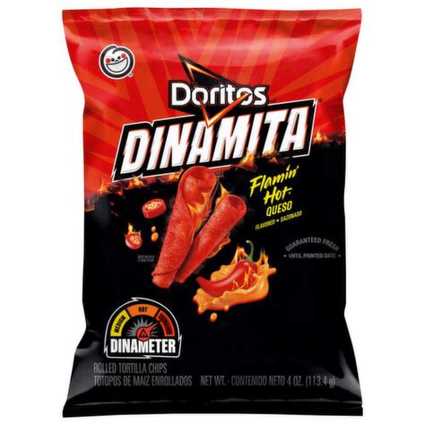 Doritos Tortilla Chips Rolled Flamin Hot Queso Flavored Super 1 Foods