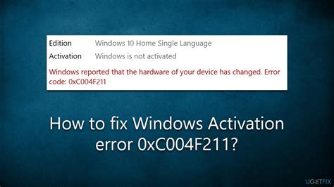 How To Fix Windows Activation Error 0xc004f211