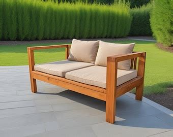 Diy Patio Sofa Build Plan Woodworking Plan Outdoor Sofa Plan Patio