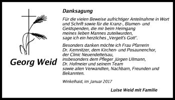 Traueranzeigen Von Georg Weid Trauer Flz De