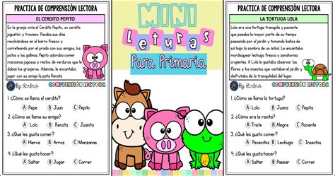 Mini Lecturitas De Comprensi N Para Infantil Y Primaria