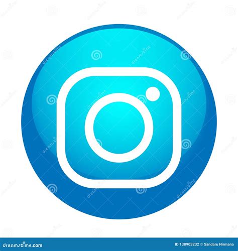 New Instagram Camera Logo Icon In Blue Vector With Modern Gradient